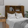vidaXL Headboard Cabinet Smoked Oak 100x18.5x102.5 cm