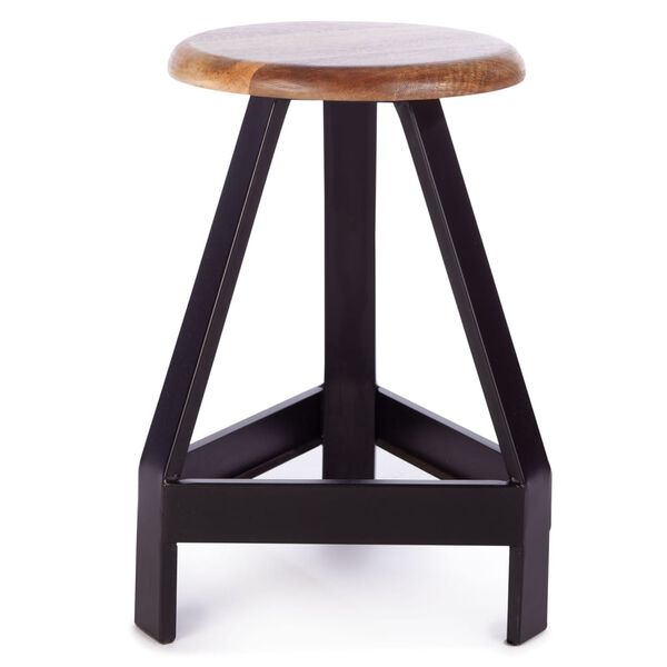 KidsDepot Stool Original 32 cm Mango Wood Black