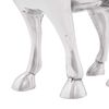 vidaXL Bull Sculpture Silver 20 x 17 x 23 cm Aluminium