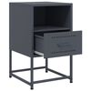 vidaXL Bedside Cabinets 2 pcs Anthracite 36x39x60.5 cm Steel