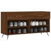 vidaXL Shoe Bench Brown Oak 102x35x55 cm Engineered Wood