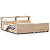 vidaXL Bed Frame without Mattress 200x200 cm Solid Wood Pine
