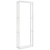 vidaXL Firewood Rack 110x28x312 cm Stainless Steel