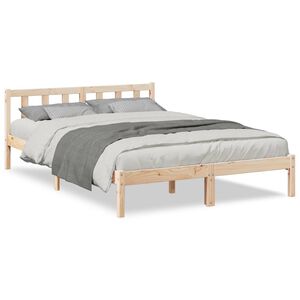 vidaXL Extra Long Bed Frame without Mattress 140x220 cm Solid Wood Pine