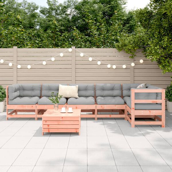 vidaXL 7 Piece Garden Sofa Set Solid Wood Douglas Fir