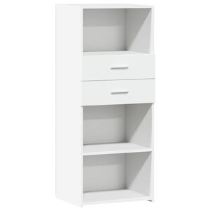 vidaXL Highboard White 50x42.5x124 cm Engineered Wood