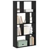 vidaXL Book Cabinet Black Oak 60 x 20 x 102.5 cm Engineered Wood
