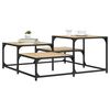 vidaXL Coffee Table Sonoma Oak 87.5x87.5x40 cm Engineered Wood