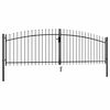 vidaXL Double Door Fence Gate Woerden with Spear Top 400x149.5 cm