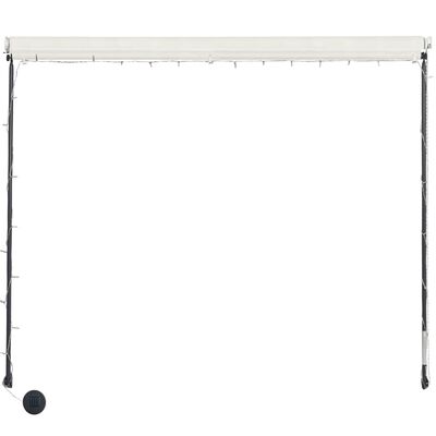 vidaXL Retractable Awning with LED 300x150 cm Cream