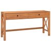 vidaXL Desk with Drawers 120x40x75 cm Solid Wood Teak