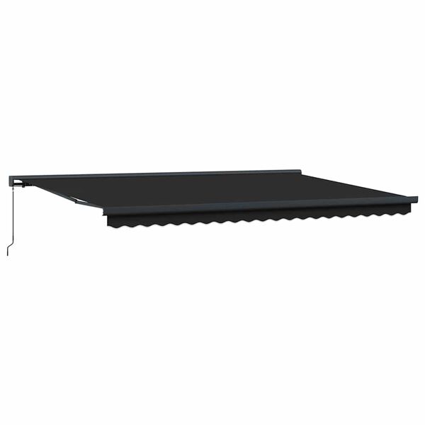 vidaXL Retractable Awning Anthracite 5x3 m Fabric and Aluminium
