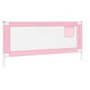 vidaXL Toddler Safety Bed Rail Pink 200x25 cm Fabric