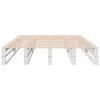 vidaXL Bed Frame without Mattress White 140x200 cm Solid Wood Pine