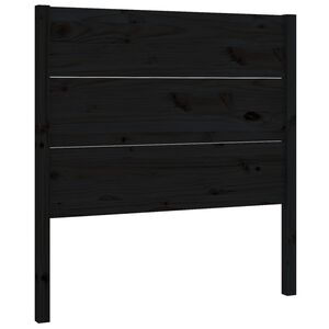 vidaXL Headboard Black 96x4x100 cm Solid Wood Pine
