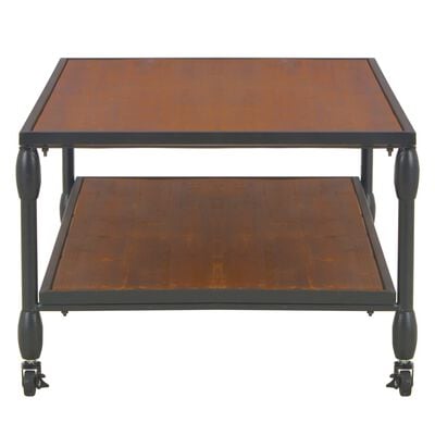 vidaXL Coffee Table with Shelf 120x60x40 cm Solid Fir Wood