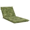 vidaXL Sunlounger Cushion GEMERT 100% Polyester Leaf Design
