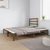 vidaXL Pull-out Day Bed without Mattress Honey Brown 2x(90x190) cm