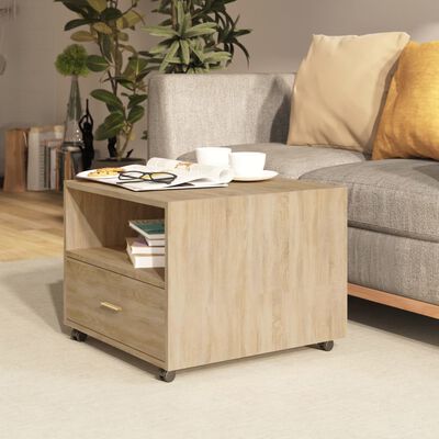 vidaXL Coffee Table Sonoma Oak 55x55x40 cm Engineered Wood