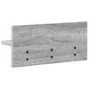 vidaXL Wall-Mounted Coat Rack Grey Sonoma 40 x 10.5 x 18 cm