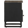 vidaXL Bedside Cabinet Black 40x33x46 cm Solid Wood Mango