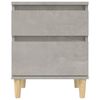vidaXL Bedside Cabinet Concrete Grey 40x35x50 cm