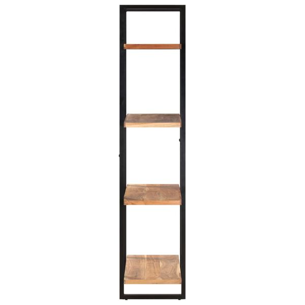 vidaXL 4-Tier Bookcase 80x40x180 cm Solid Acacia Wood