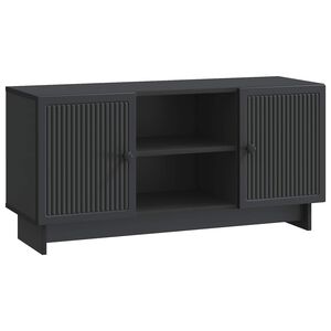 vidaXL TV Cabinet 102 x 34.5 x 50 cm Black Engineered Wood