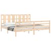vidaXL Bed Frame without Mattress Super King Size Solid Wood