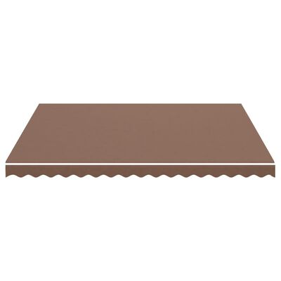 vidaXL Replacement Fabric for Awning Brown 4x3.5 m