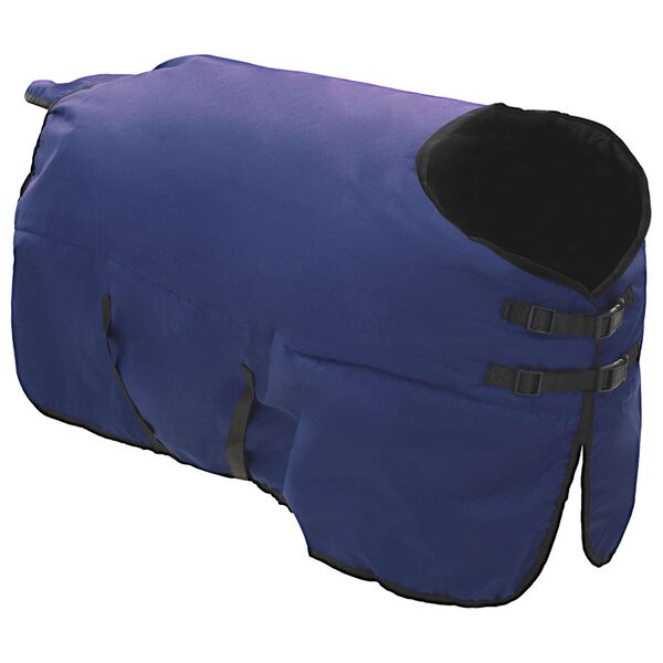 vidaXL Horse Blanket Full Navy Blue 165 cm Polyester