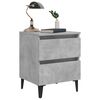 vidaXL Bed Cabinet Concrete Grey 40x35x50 cm Engineered Wood