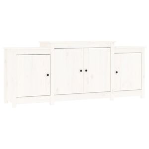 vidaXL Sideboard White 164x37x68 cm Solid Wood Pine