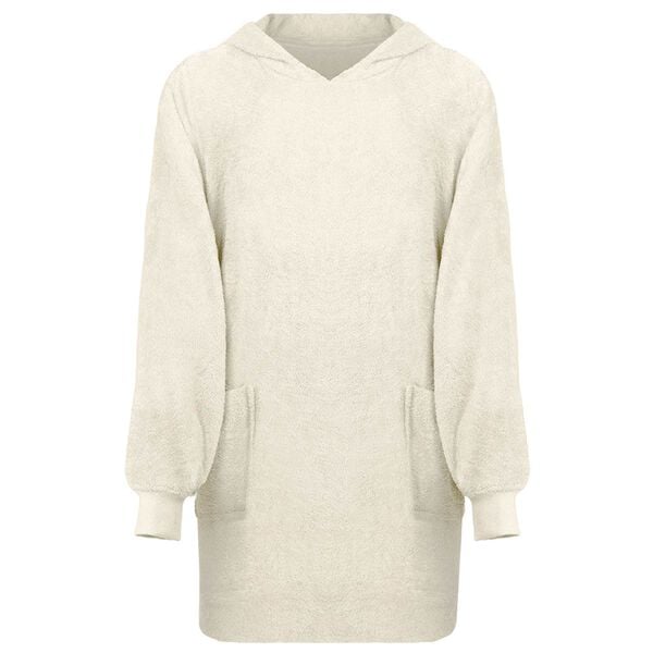 vidaXL Blanket Hoodie KINN Cream L Cotton