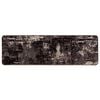 vidaXL Rug Runner MARSA Black 100 x 350 cm Polyester and PVC