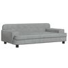 vidaXL Kids Sofa Light Grey 90x53x30 cm Velvet