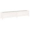 vidaXL Garden Raised Bed White 199.5x40x39 cm Solid Wood Pine