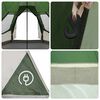 vidaXL Teepee Tent with Roof with Storage Green 545 x 450 x 295 cm