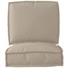 vidaXL Pallet Cushion Set 2 pcs Taupe Oxford Fabric