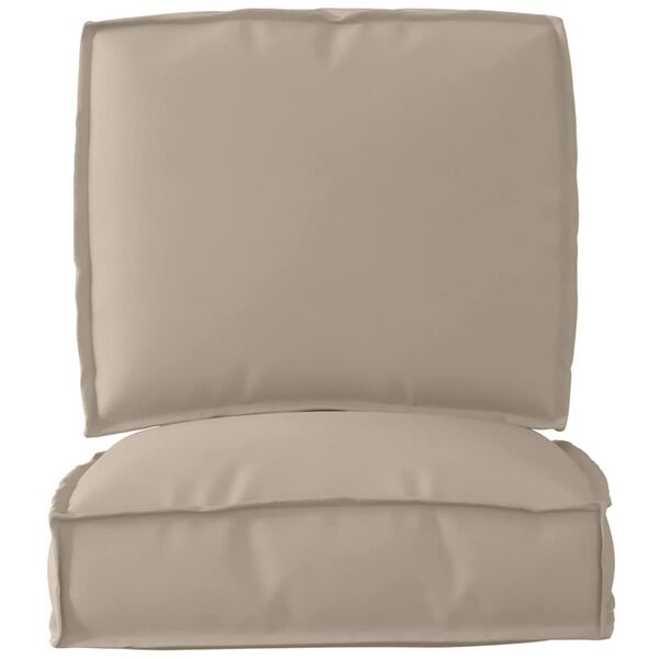 vidaXL Pallet Cushion Set 2 pcs Taupe Oxford Fabric