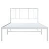 vidaXL Metal Bed Frame without Mattress with Headboard White 80x200cm