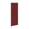 vidaXL Pleated Blind Bordeaux Red 50x150 cm Fabric Width 49.4 cm Polyester