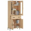 vidaXL Highboard Sonoma Oak 69.5x34x180 cm Engineered Wood