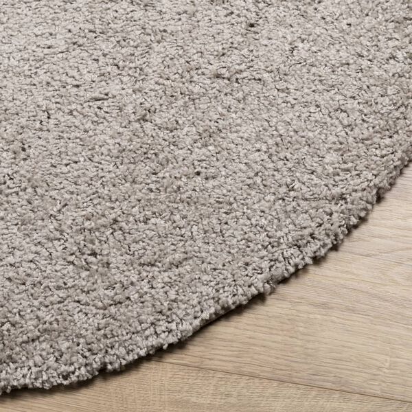 vidaXL Shaggy Rug PAMPLONA High Pile Modern Beige &Oslash; 240 cm