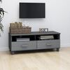 vidaXL TV Cabinet HAMAR Dark Grey 106x40x40 cm Solid Wood Pine