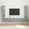 vidaXL TV Cabinet Set 8 pcs Concrete Grey Engineered Wood