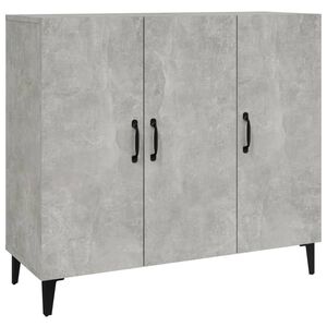 vidaXL Sideboard Concrete Grey 90x34x80 cm Engineered Wood