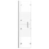 vidaXL Folding Shower Enclosure ESG 100x140 cm White