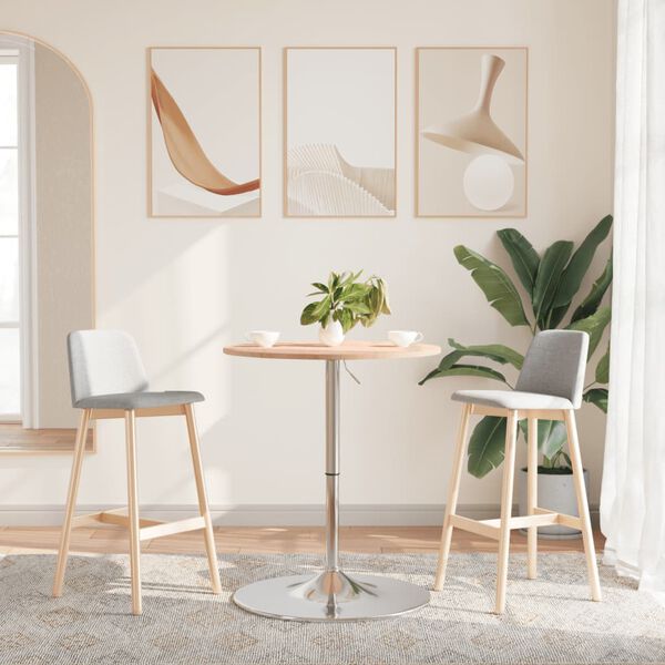 vidaXL Bar Table &Oslash;60x89.5 cm Solid Wood Beech