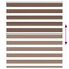 vidaXL Zebra Blind Brown 135x150 cm Fabric Width 130.9 cm Polyester